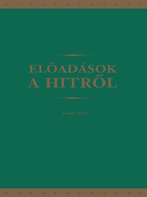 cover image of ELŐADÁSOK A HITRŐL